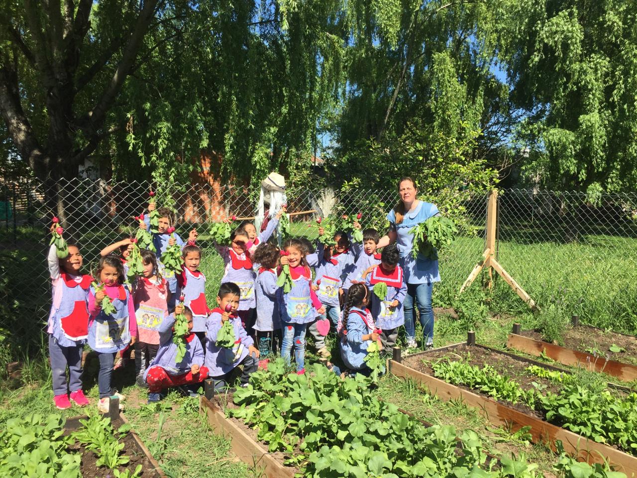 Niños y rabanitos